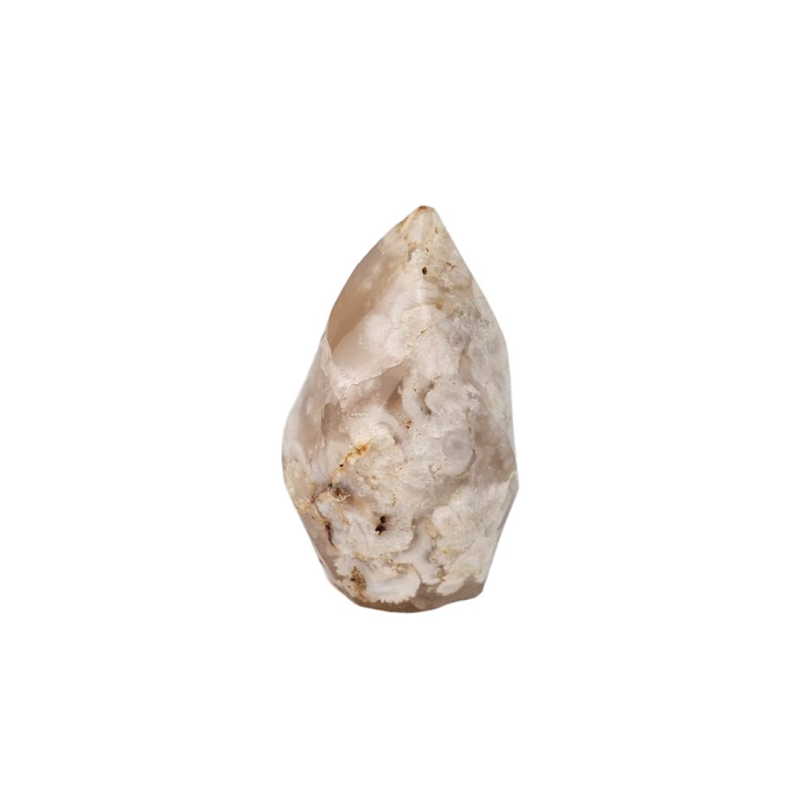 flame shaped stone on a white background