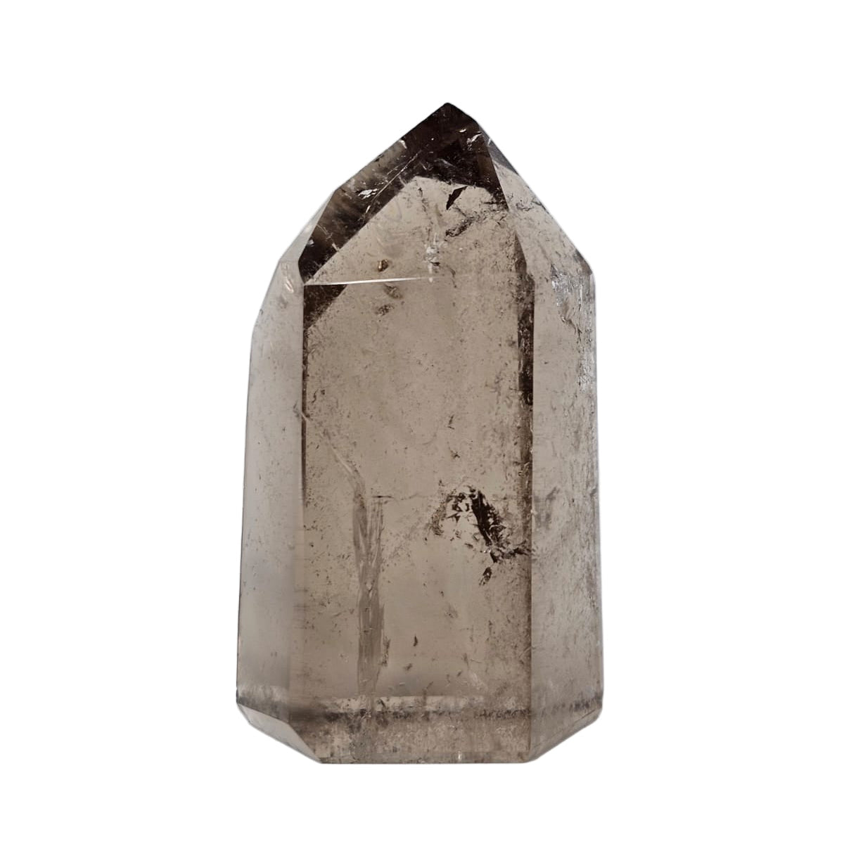 Crystal tower on a white background