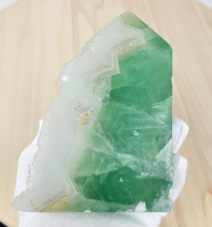 Green fluorite back view