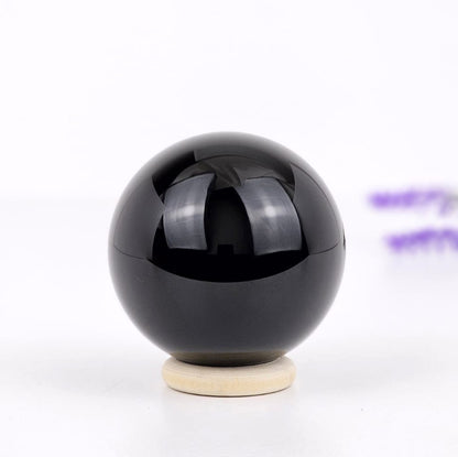 black obsidian sphere