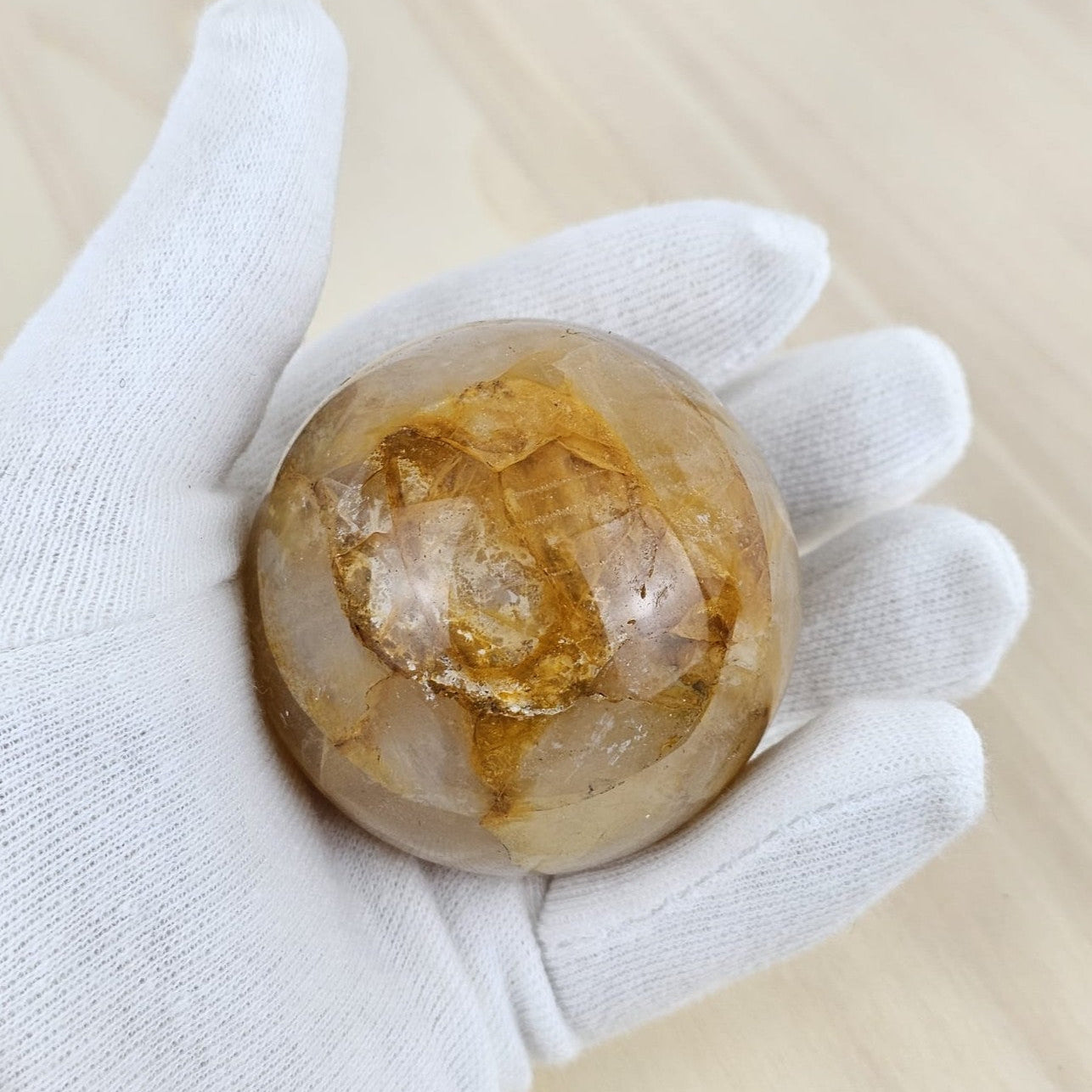 Golden healer in hand