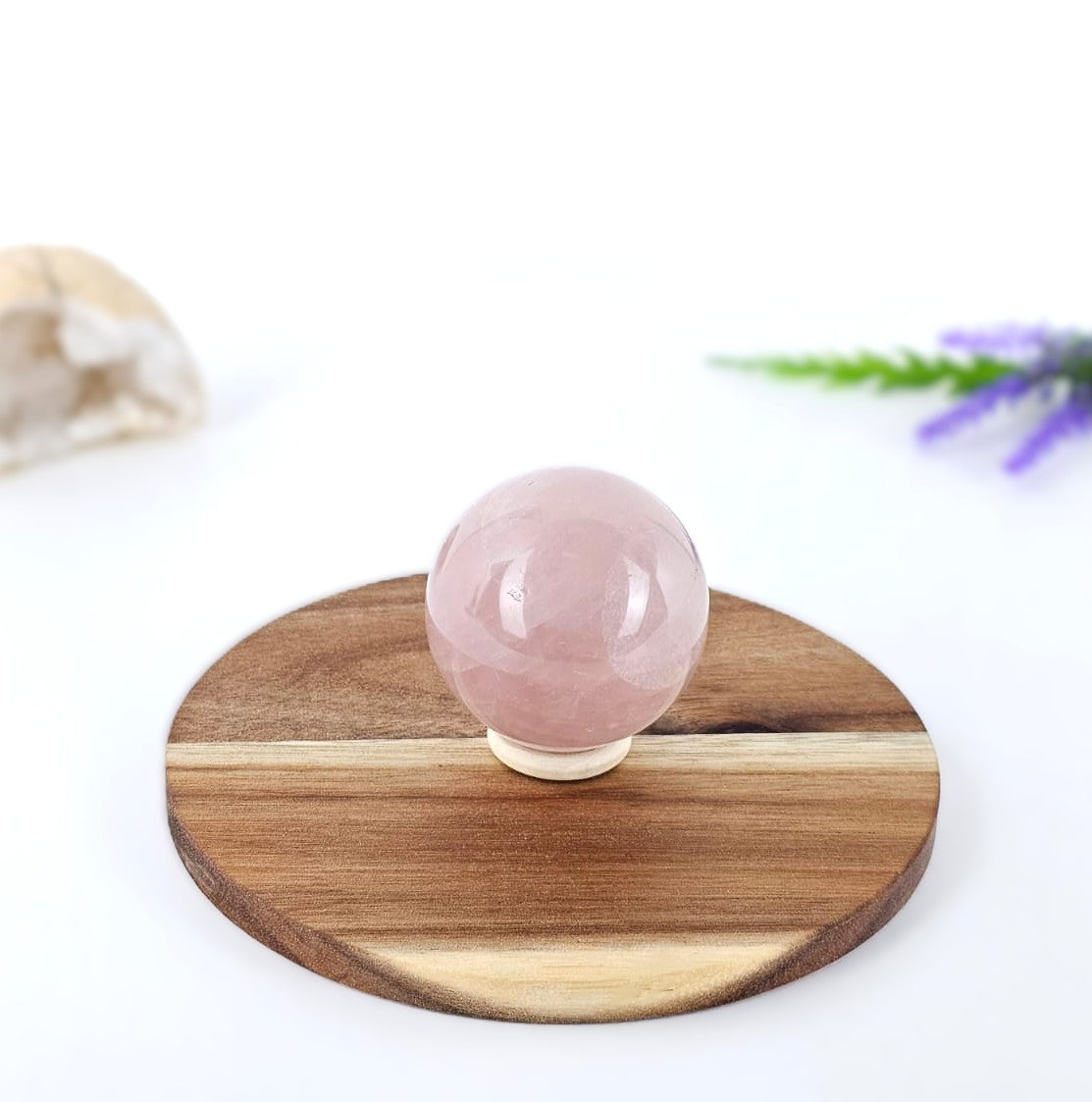 Sphère de quartz rose – 56 mm | Madagascar 