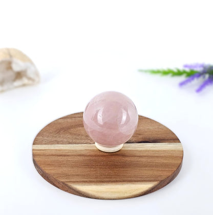 Sphère de quartz rose – 56 mm | Madagascar 