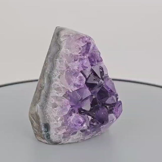 Amethyst crystal cluster video