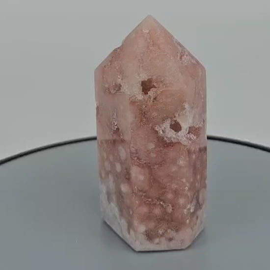 Pink amethyst high quality tower video