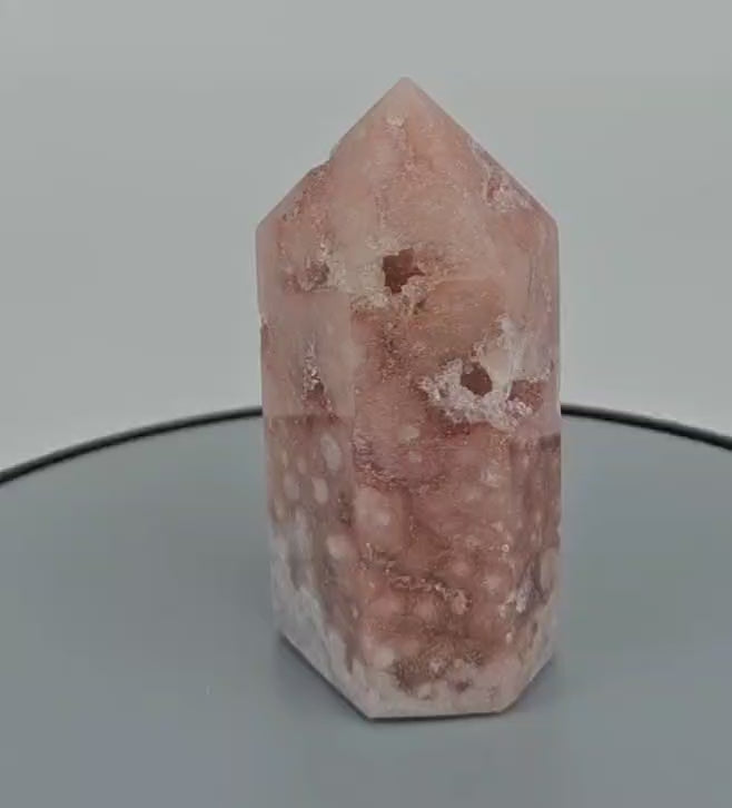Pink amethyst high quality tower video