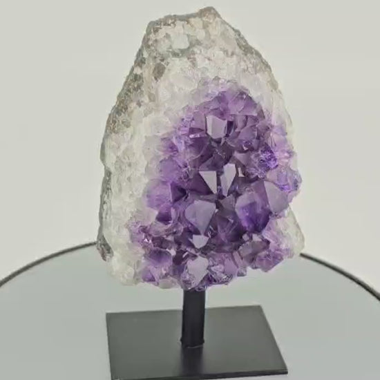 amethyst cluster on stand video GemSea