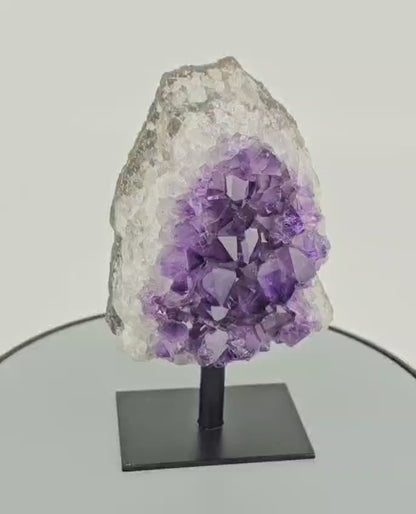 amethyst cluster on stand video GemSea