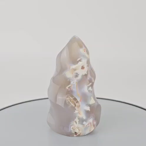 Orca agate flame sculpture video