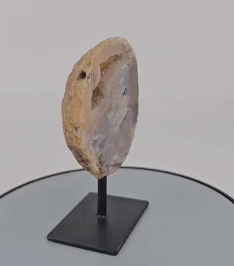 Geode agate on stand video