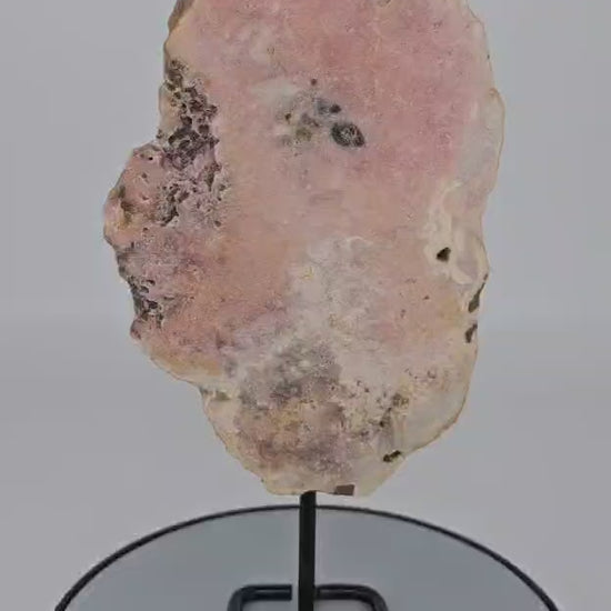 Pink amethyst on a stand video GemSea