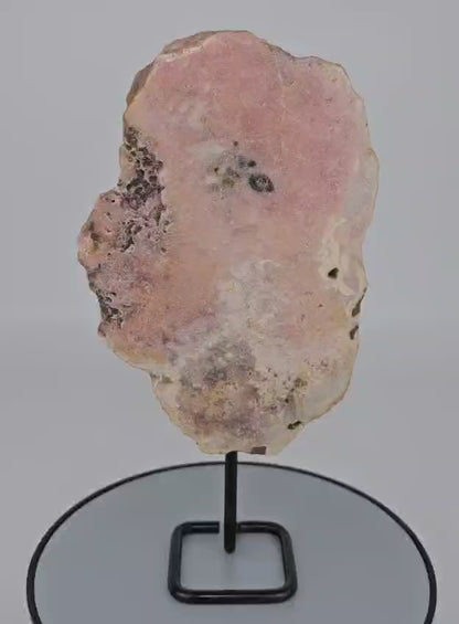Pink amethyst on a stand video GemSea