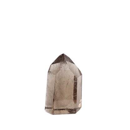 smoky quartz on a white background